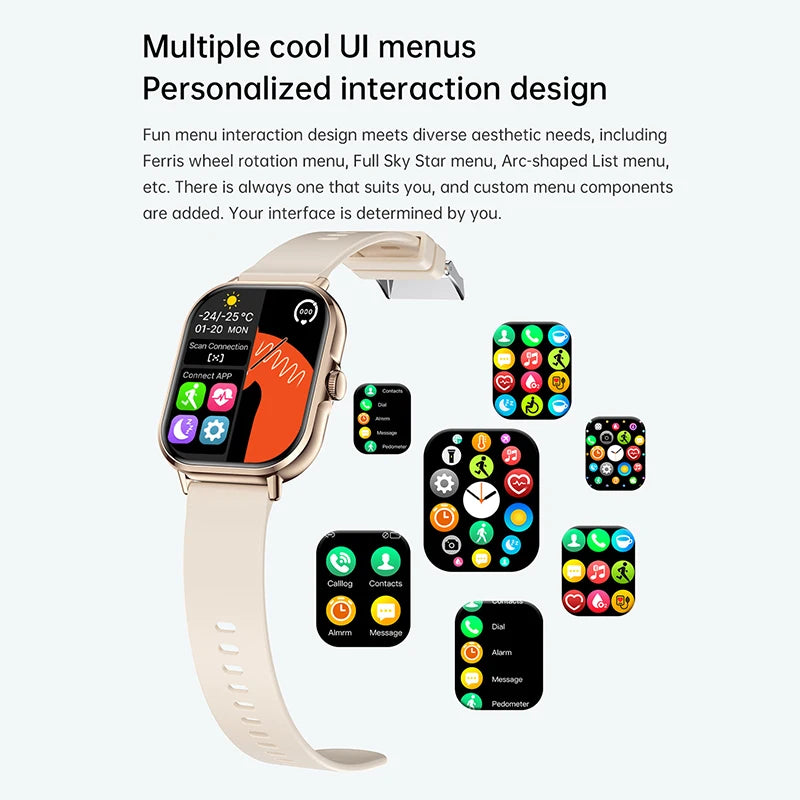 Montre Xiaomi Smart Model 2025 Compatible Apple & Android