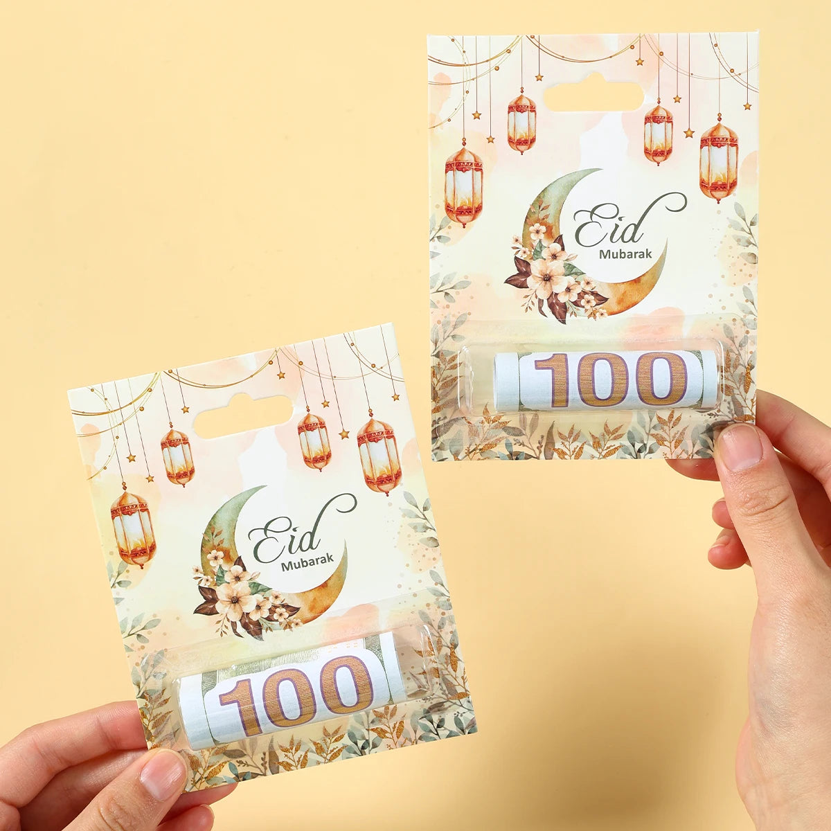 12 Carte Cadeau Porte-monnaie Eid Mubarak