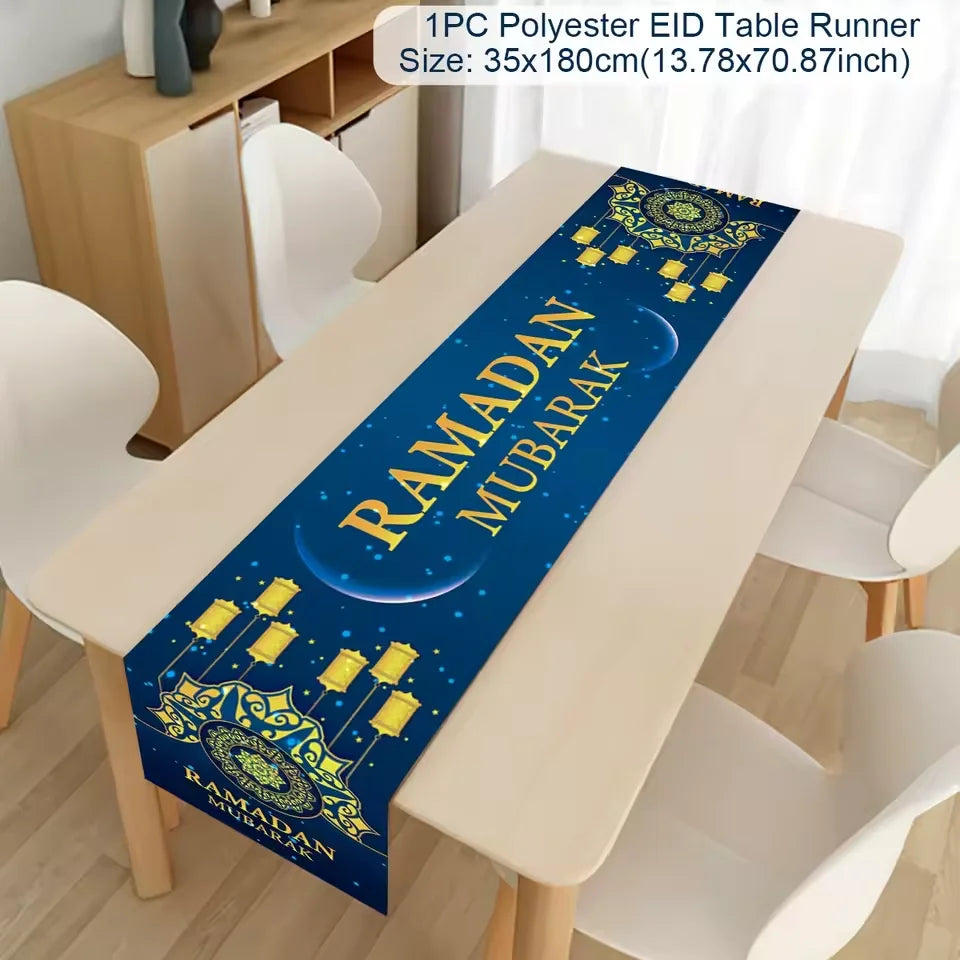 Chemin de Table pour Décoration du Ramadan en Polyester