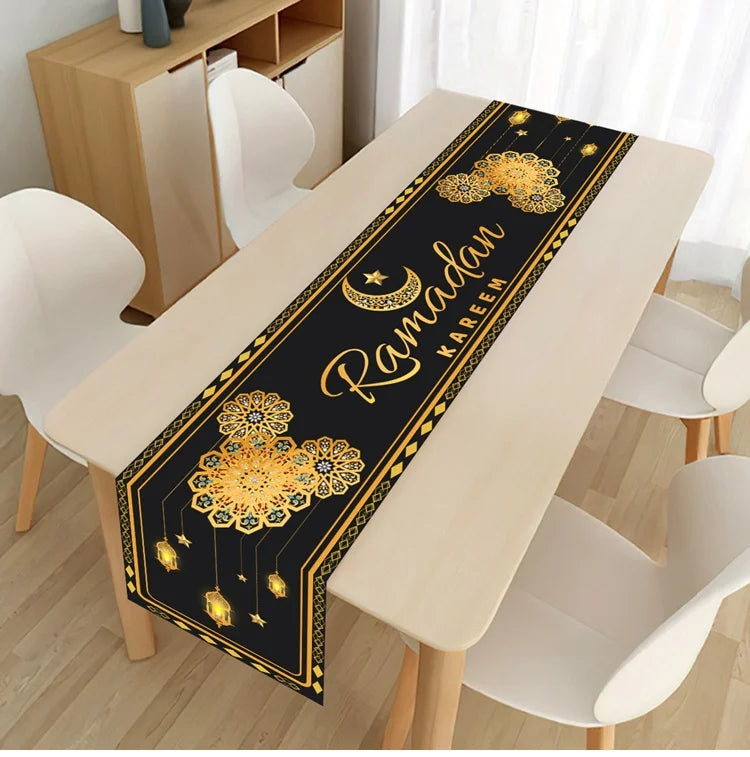 Chemin de Table pour Décoration du Ramadan en Polyester