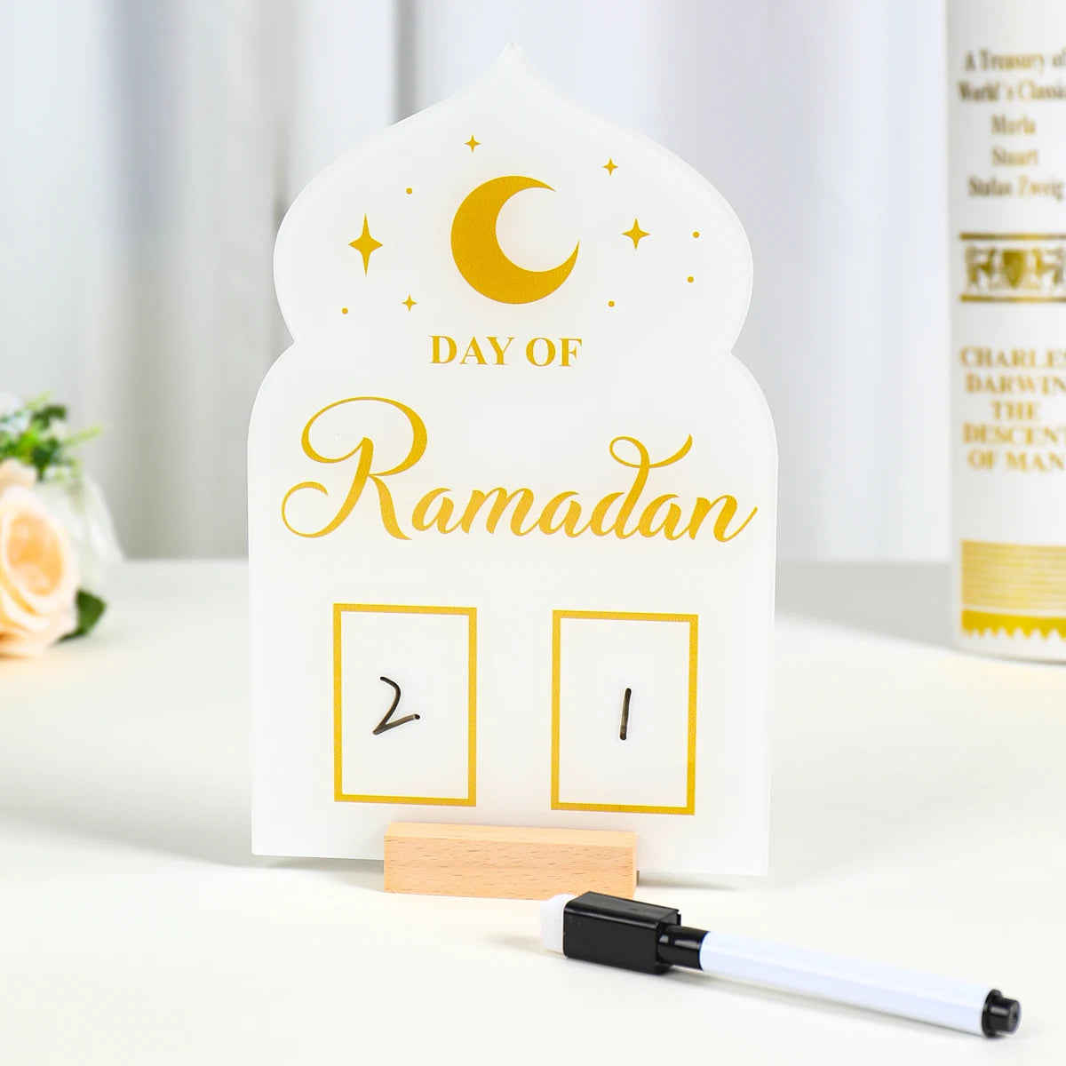 Ornement de calendrier de compte à rebours Ramadan Kareem