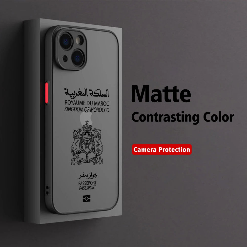 🇲🇦 Coque de Telephone design passeport Maroc