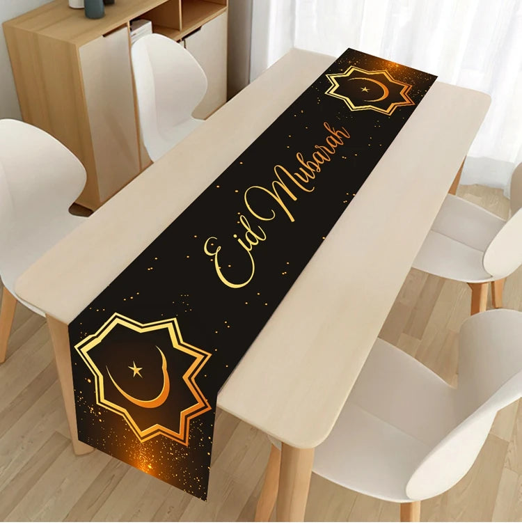 Chemin de Table pour Décoration du Ramadan en Polyester