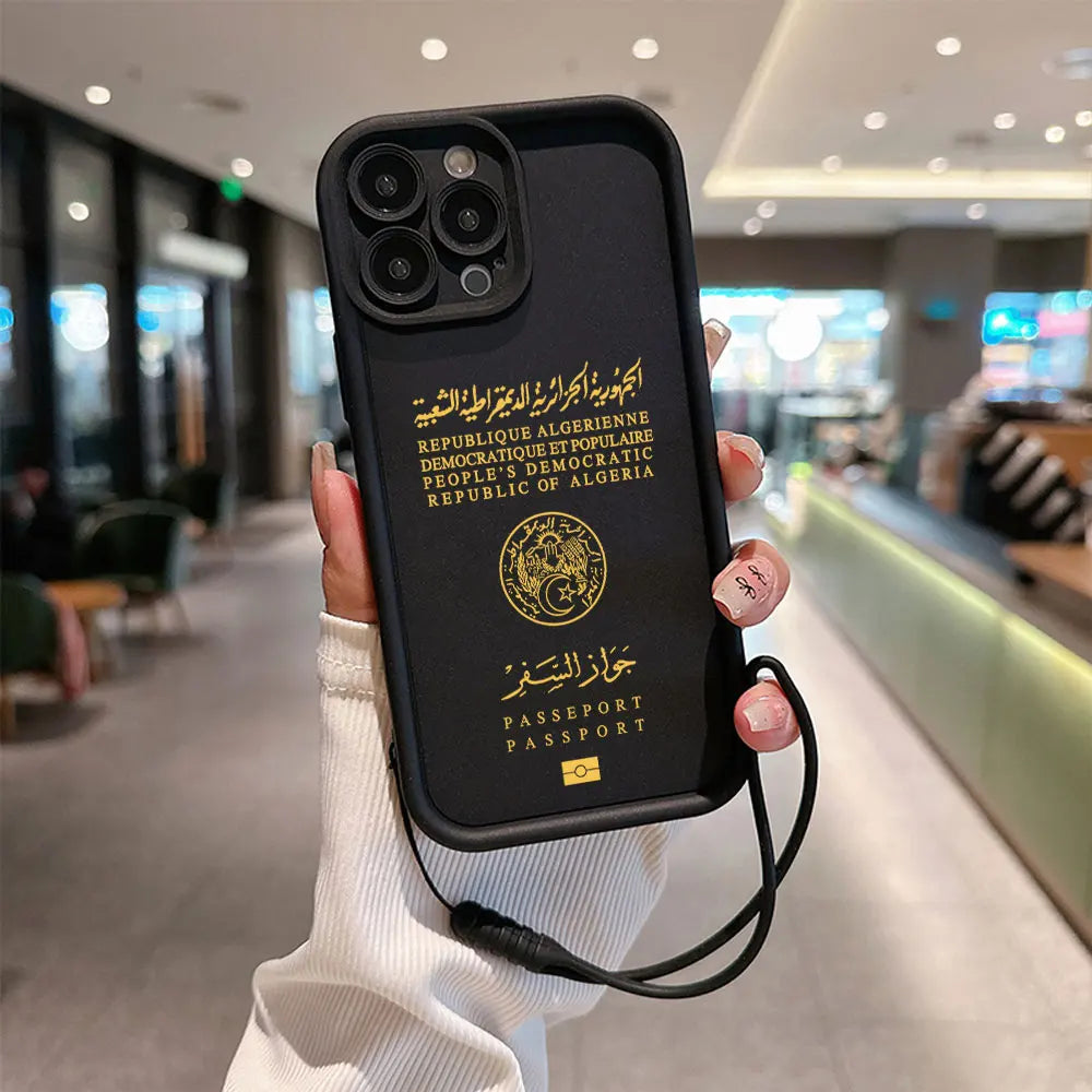 🇩🇿 Coque de Telephone design passeport Algerie