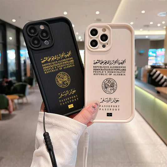 🇩🇿 Coque de Telephone design passeport Algerie